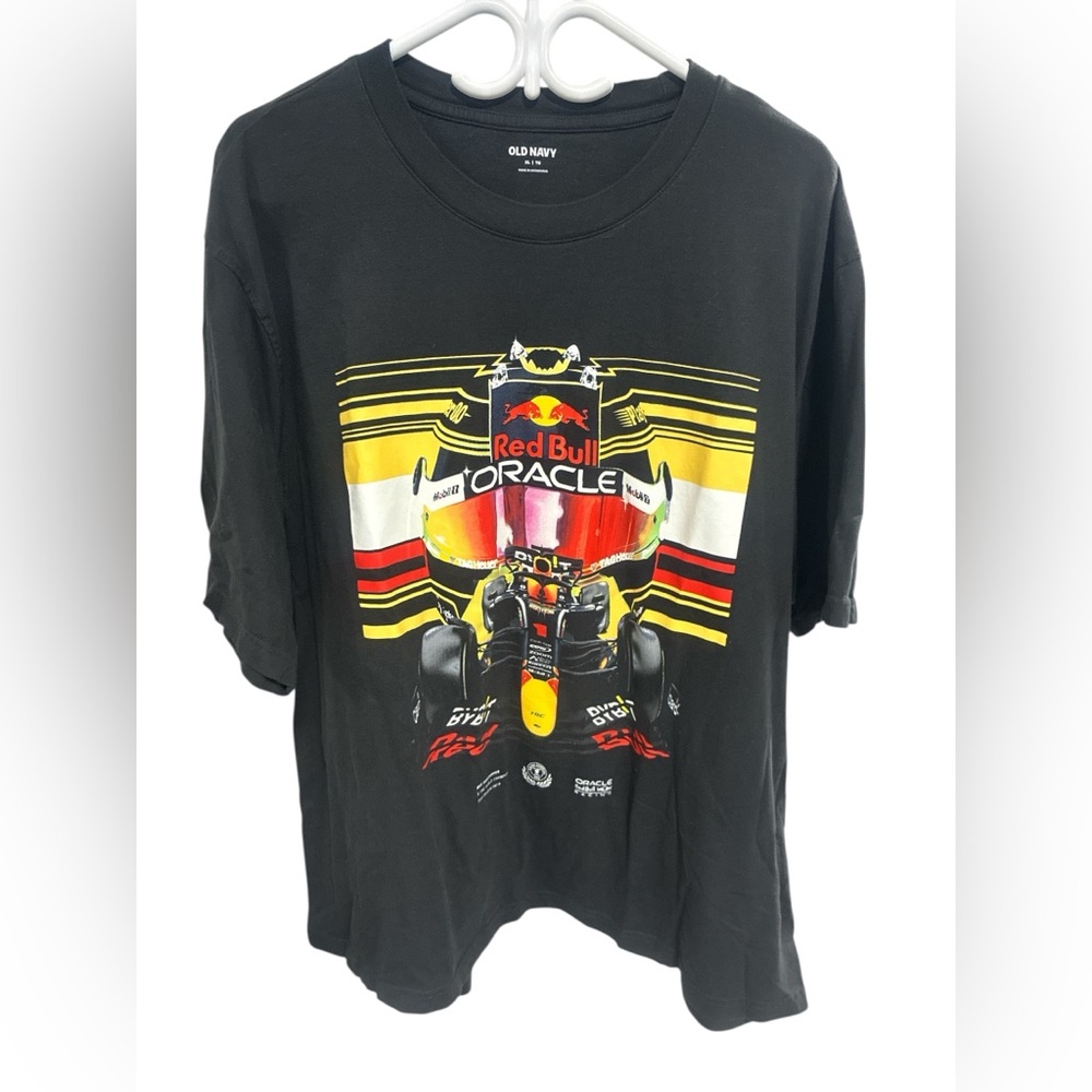 Old Navy Black Racing Graphic Tee